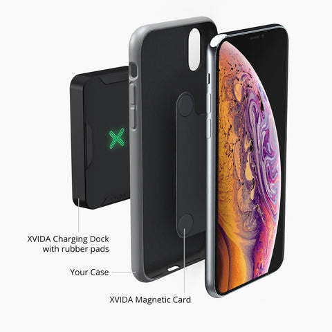 magnetic adapter for xvida wireless charging dock for Qi-enabled smartphones