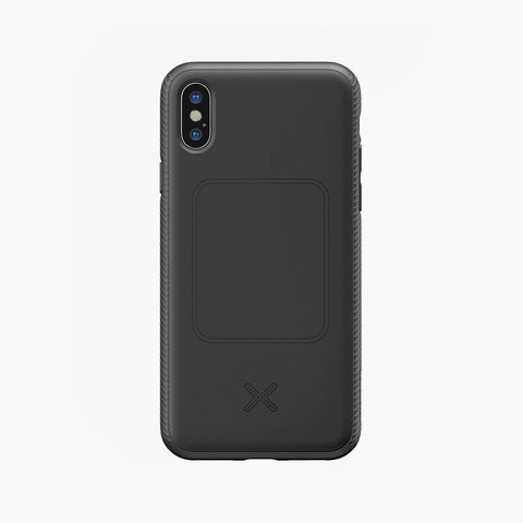 magnetic protective phone case for iPhone XS slim black with lip