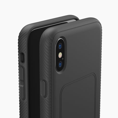 iPhone XS Max protective case cover with magnetic back compatible with wireless charging 