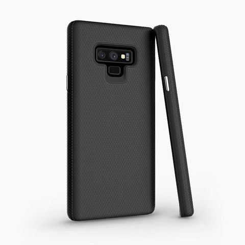 magnetic backed phone case for the Samsung Note 9 shock-absorbent TPU, compatible with S-pen, wireless charging docks